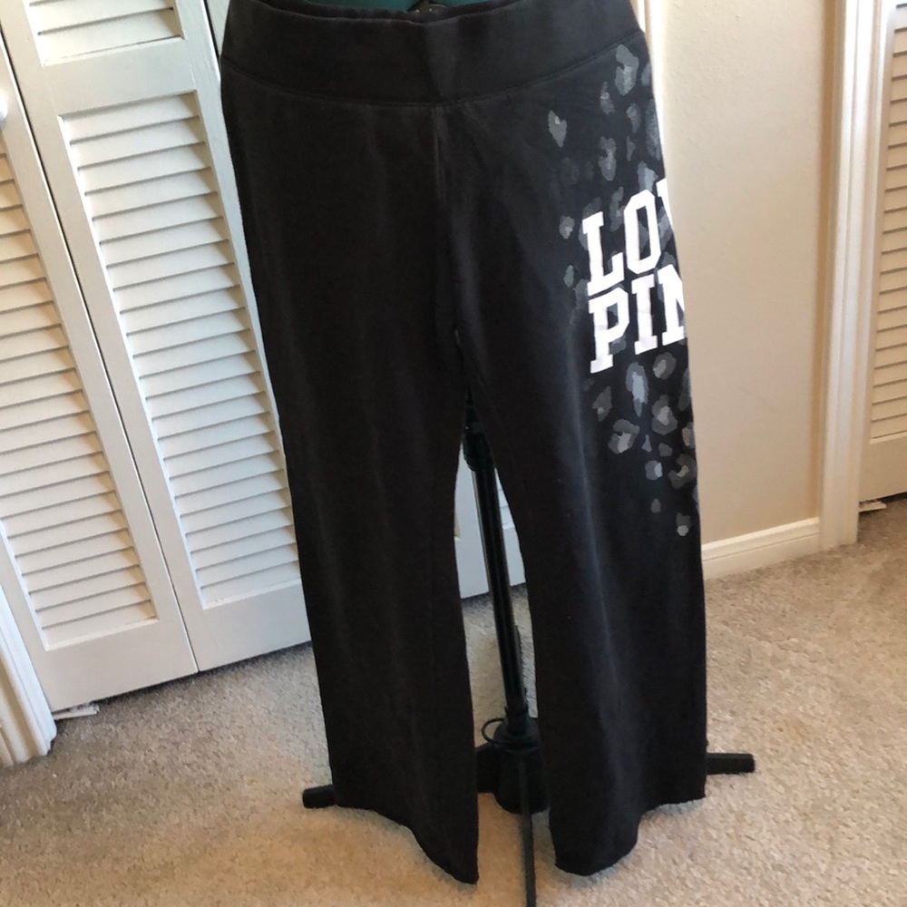 Black LOVE PINK sweat pants